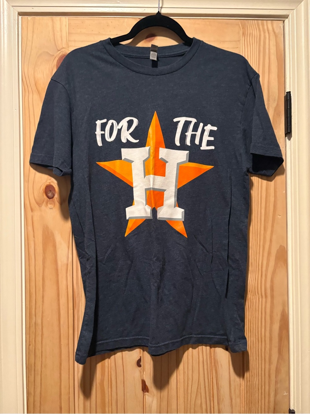 Houston Astros Navy Women’s Graphic Tee - 'For The H' Medium